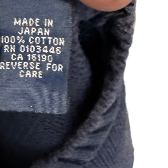 Vintage Polo by Ralph Lauren‎ Navy Cotton Sweater - Picture 6 of 6
